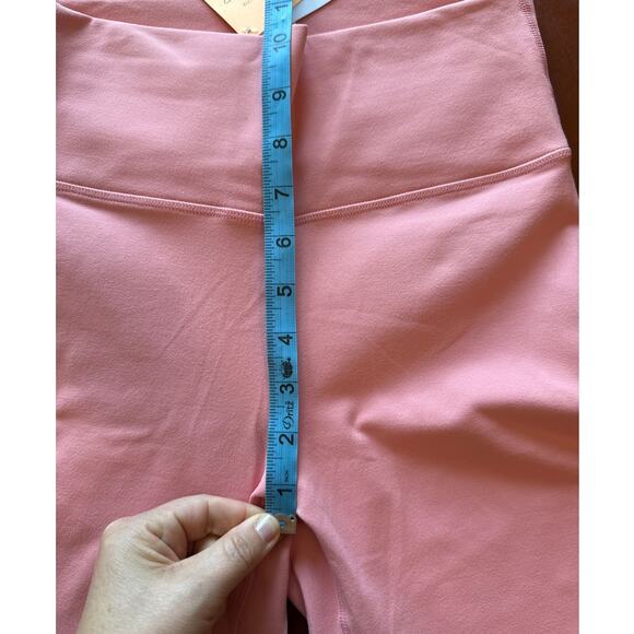 Fabletics Lisette High Waisted Power Hold Leggings Short S/4-6 Coral Coral - Picture 3 of 8